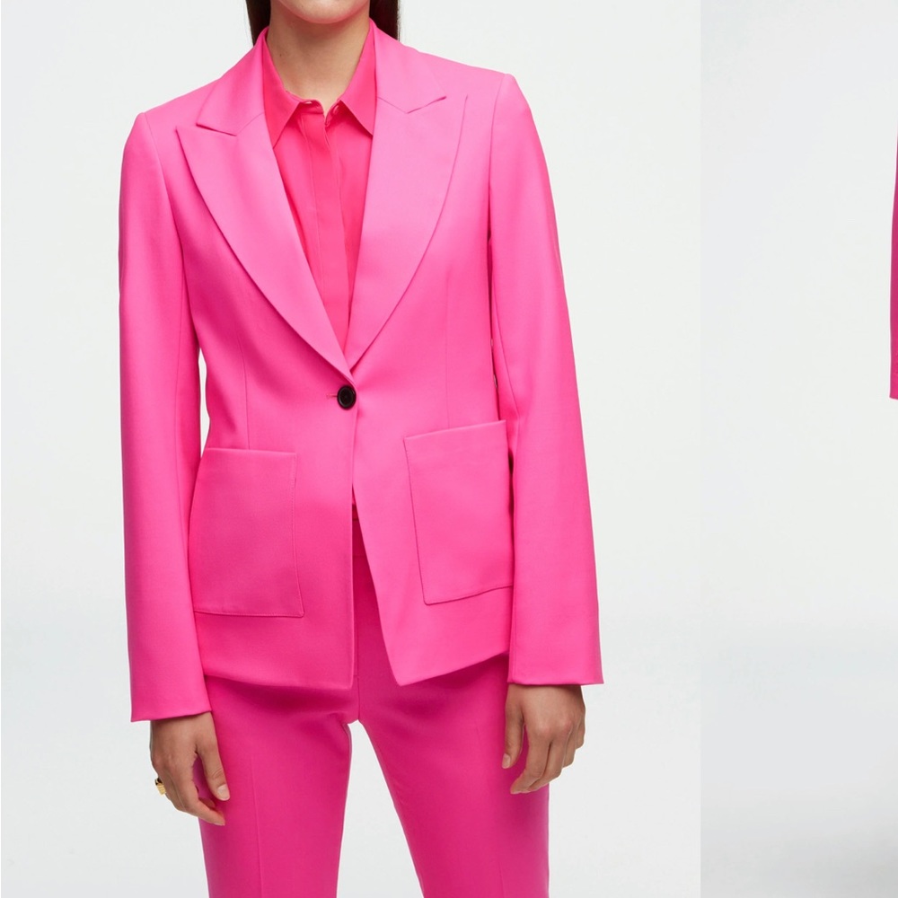 Hot pink Ardent tailored blazer and pant. Size 4